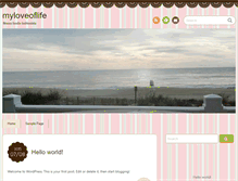 Tablet Screenshot of myloveoflife.com